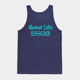 GAMER LIFE - EAT SLEEP GAME REPEAT Tank Top